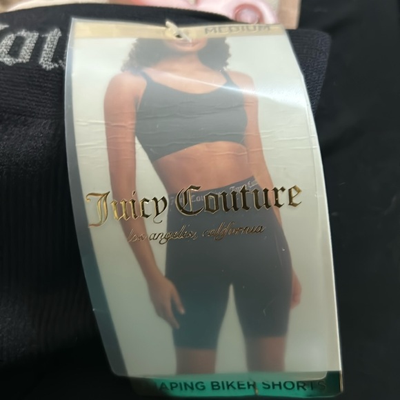 Juicy Couture Seamless Shaping Shorts Women's Medium Set Beige Tan & black - Picture 5 of 12